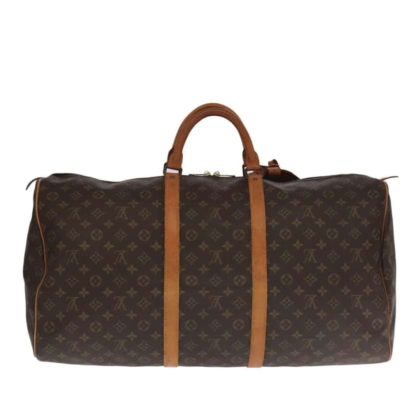 Louis Vuitton Keepall Bag Brown Canvas Good condition - Back View