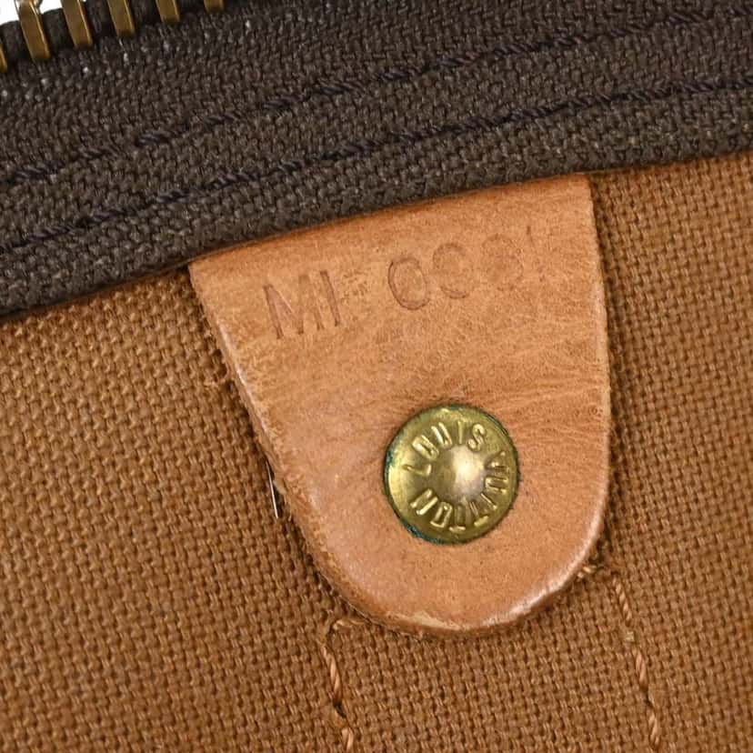 Louis Vuitton Keepall Bag Brown Canvas Fair condition - Model View