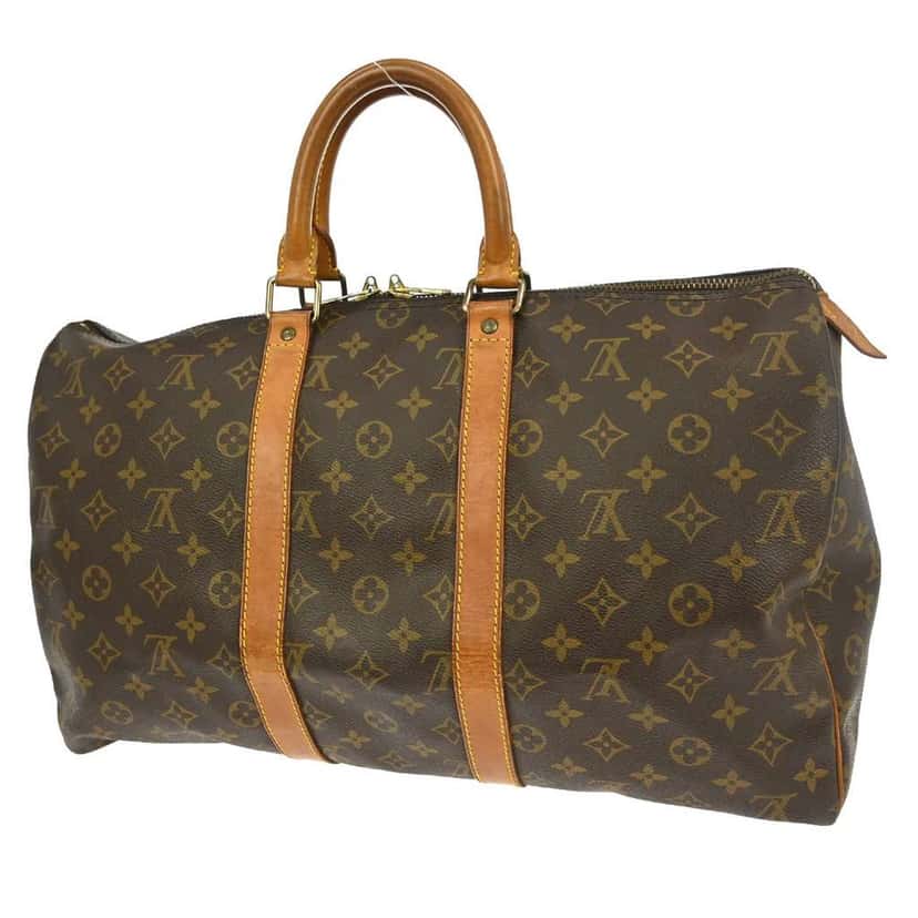 Louis Vuitton Keepall Bag Brown Canvas Good condition - Back View