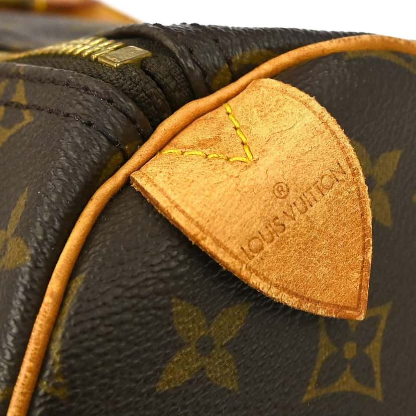 Louis Vuitton Keepall Bag Brown Canvas Fair condition - Model View