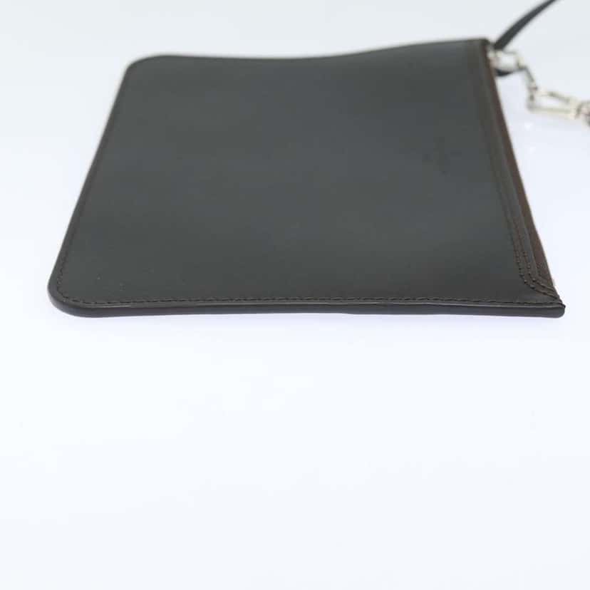 Louis Vuitton Neverfull Pochette Brown Leather Very good condition - Model View