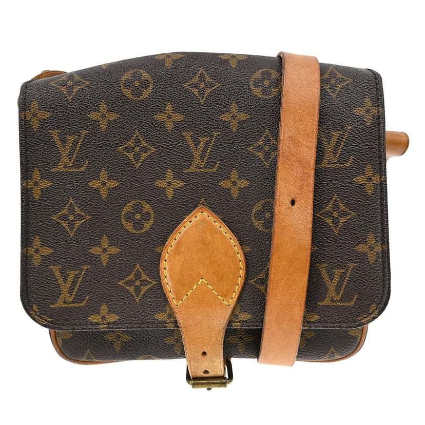 Louis Vuitton Cartouchiere Handbag Brown Canvas Fair condition - Front View