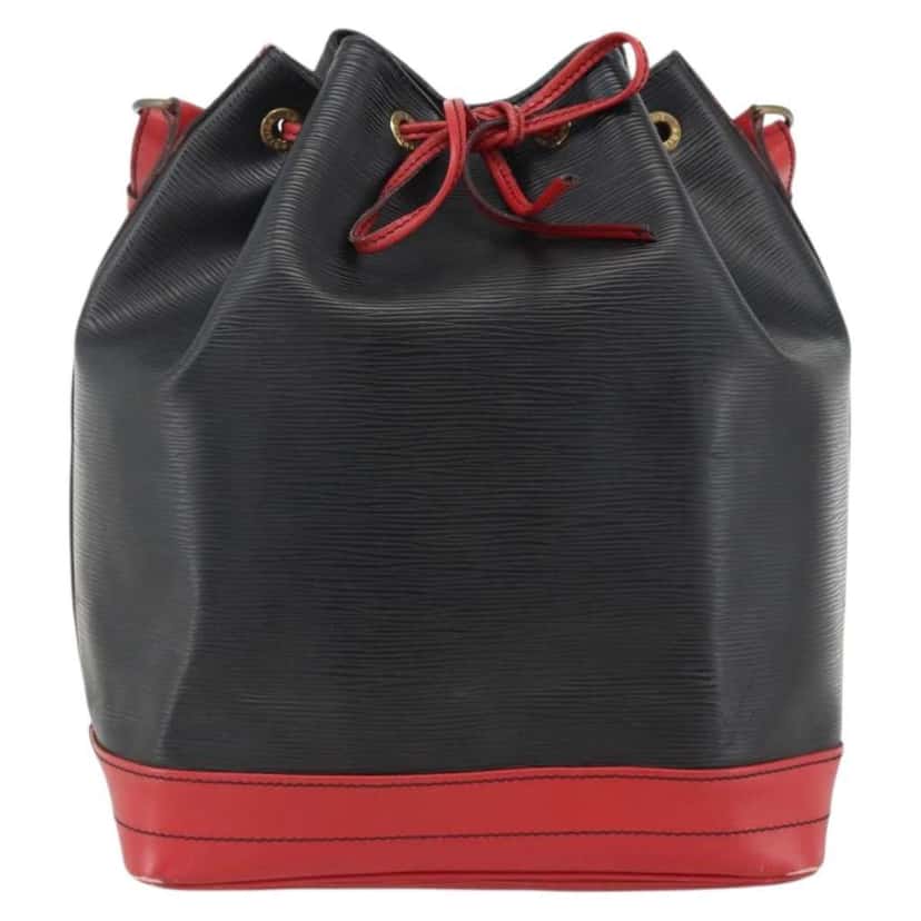 Louis Vuitton Bicolor Noe Handbag Black Leather Fair condition - Front View