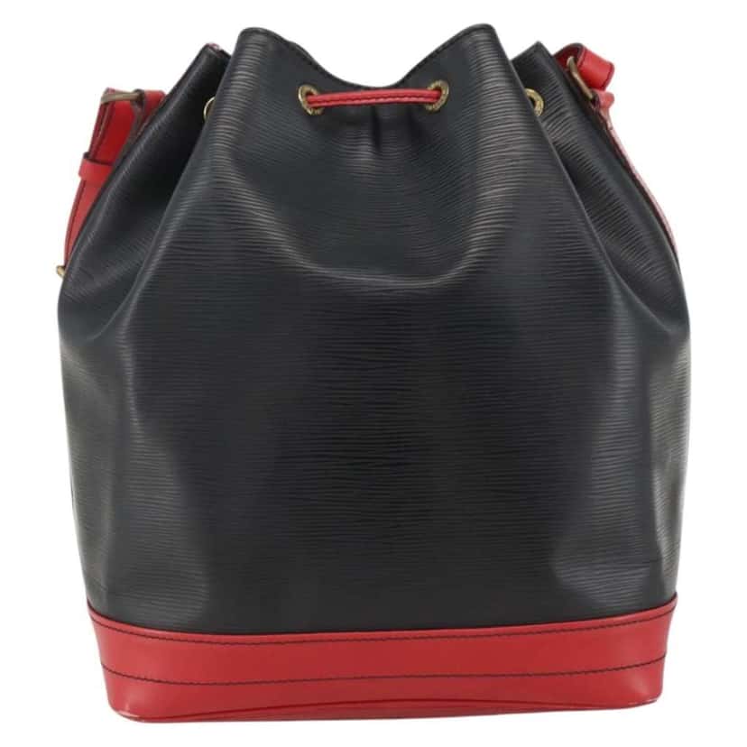 Louis Vuitton Bicolor Noe Handbag Black Leather Fair condition - Back View