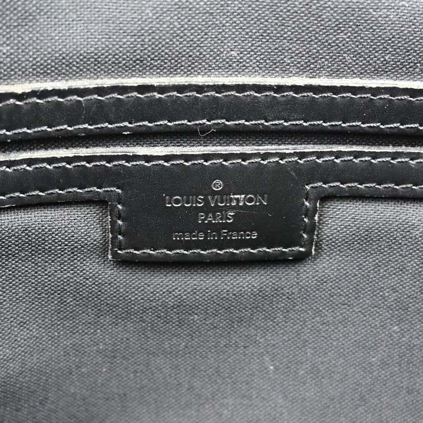 Louis Vuitton Tadao Handbag Black Canvas Fair condition - Model View