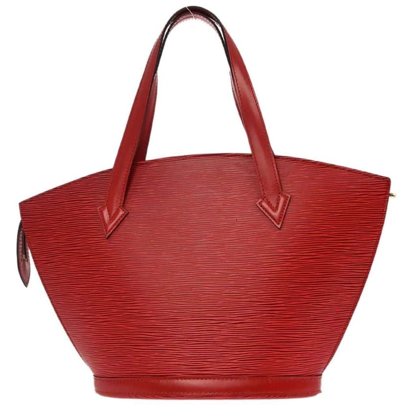 Louis Vuitton Saint Jacques Handbag Red Leather Good condition - Back View