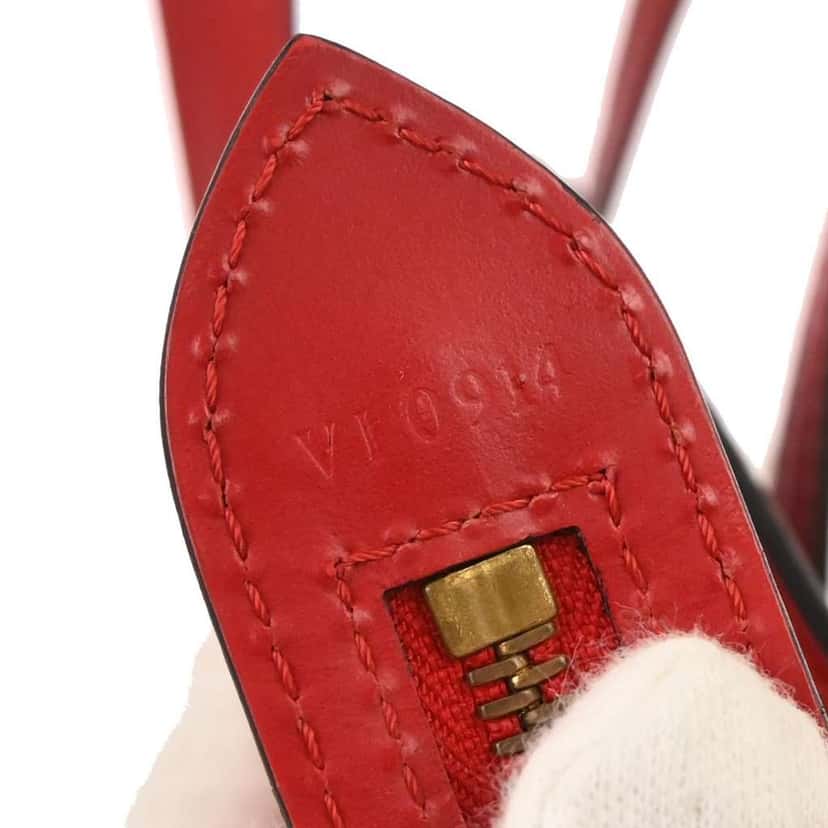 Louis Vuitton Saint Jacques Handbag Red Leather Good condition - Box View