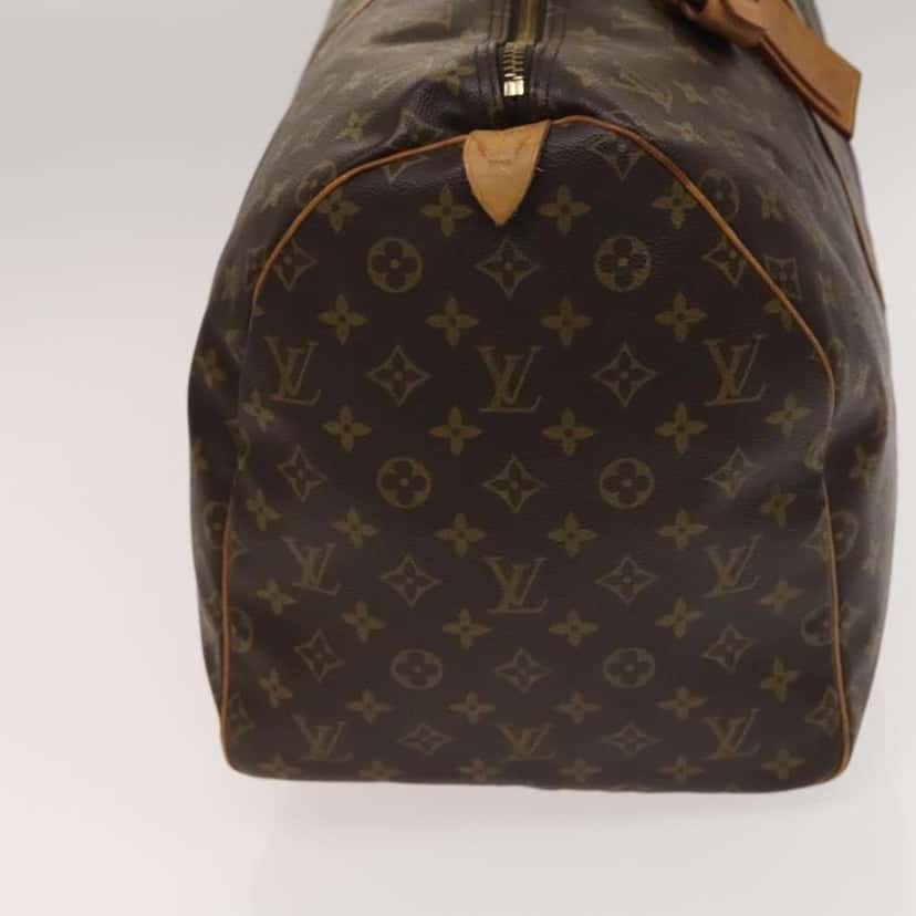 Louis Vuitton Keepall Bag Brown Canvas Good condition - Model View