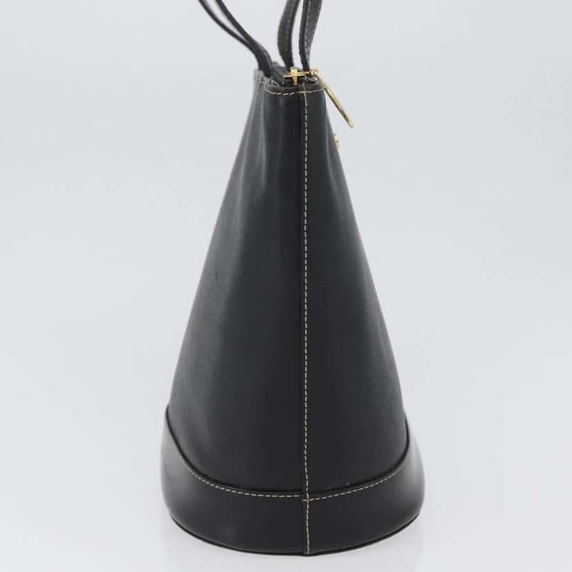 Burberry Vintage tote bag Black Leather Good condition - Model View