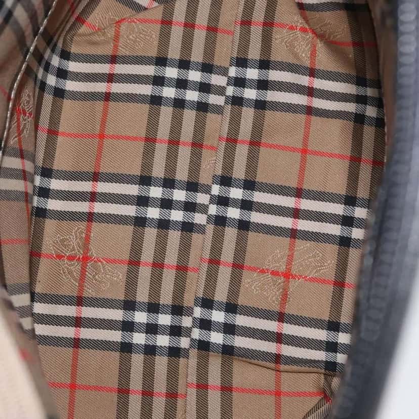 Burberry Vintage tote bag Black Leather Good condition - Box View