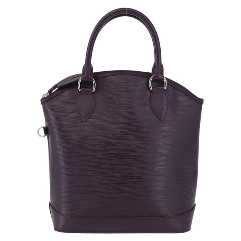 Louis Vuitton Lockit Handbag Purple Leather Good condition - Front View