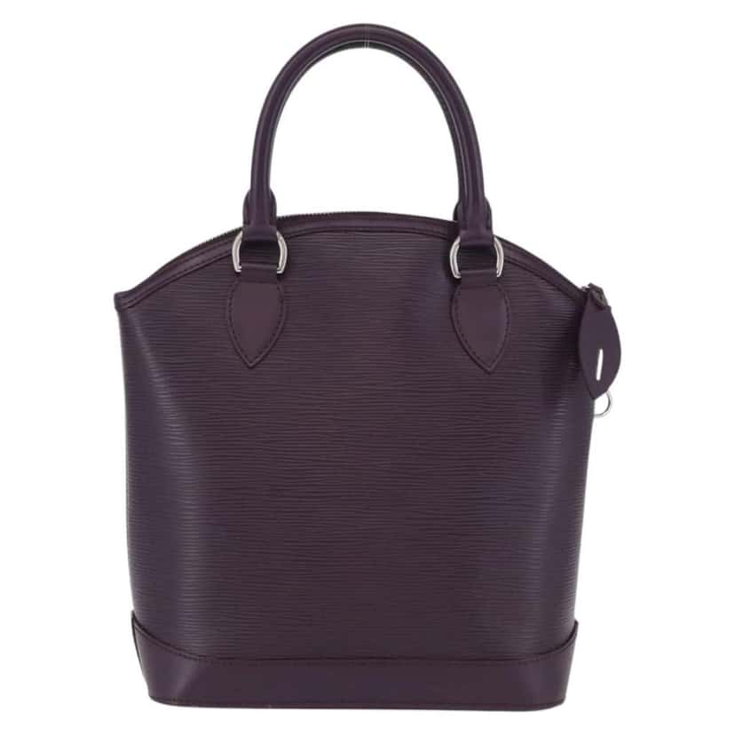 Louis Vuitton Lockit Handbag Purple Leather Good condition - Back View
