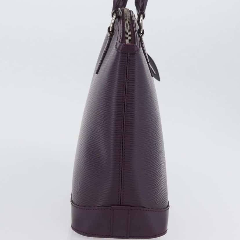 Louis Vuitton Lockit Handbag Purple Leather Good condition - Inside View