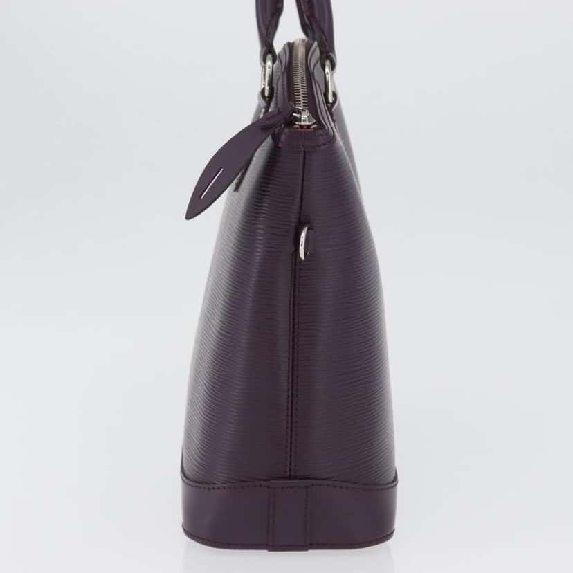 Louis Vuitton Lockit Handbag Purple Leather Good condition - Model View