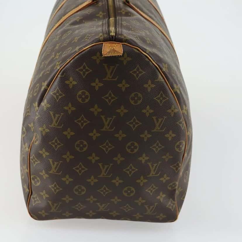 Louis Vuitton Keepall Bag Brown Canvas Fair condition - Model View