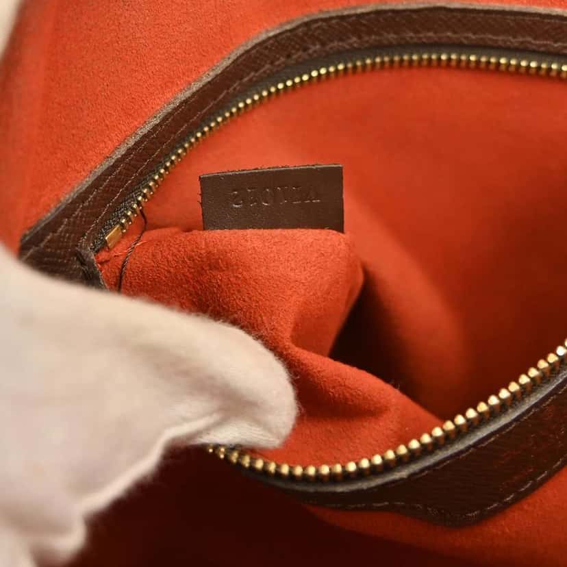 Louis Vuitton Triana Bag Brown Canvas Fair condition - Box View