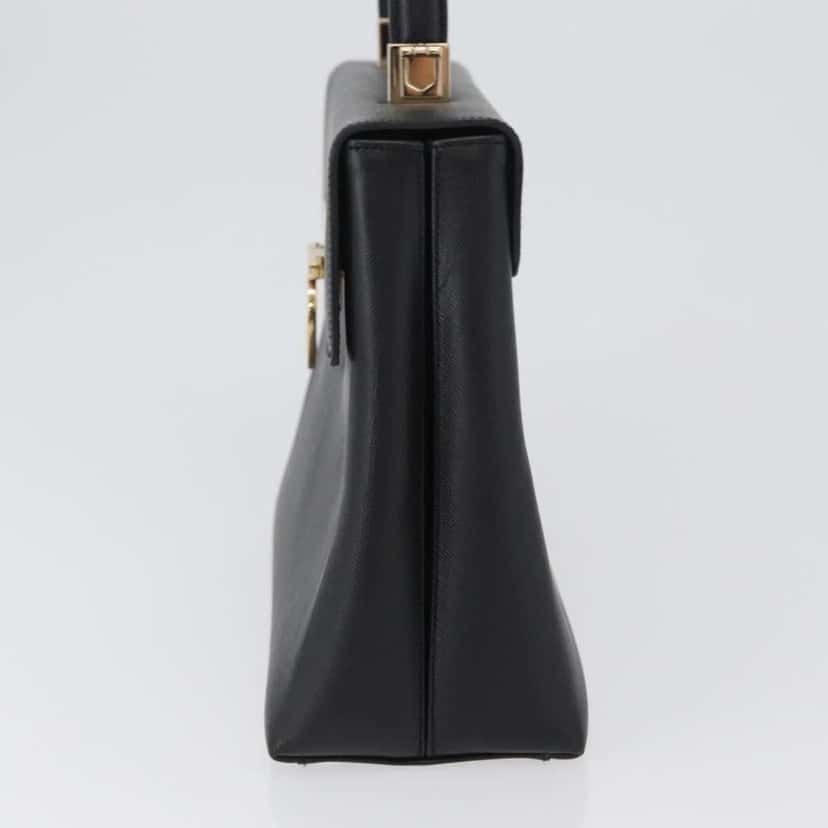 Salvatore Ferragamo Gancini handbag Black Leather Good condition - Inside View