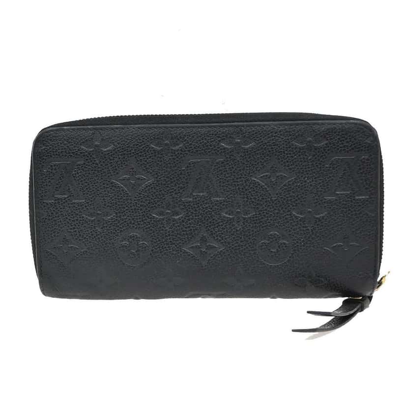 Louis Vuitton Portefeuille zippy Monogramme Empreinte Black Leather Good condition - Front View