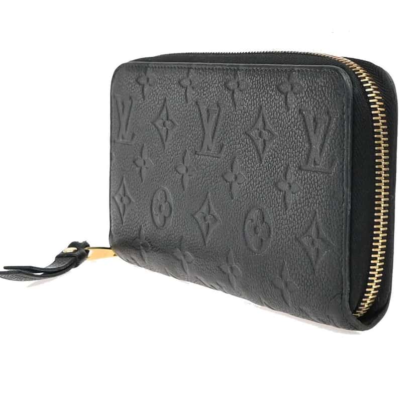Louis Vuitton Portefeuille zippy Monogramme Empreinte Black Leather Good condition - Inside View