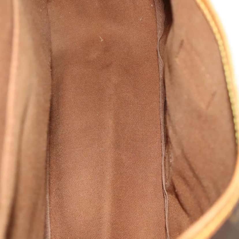 Louis Vuitton Saumur Handbag Brown Canvas Fair condition - Box View