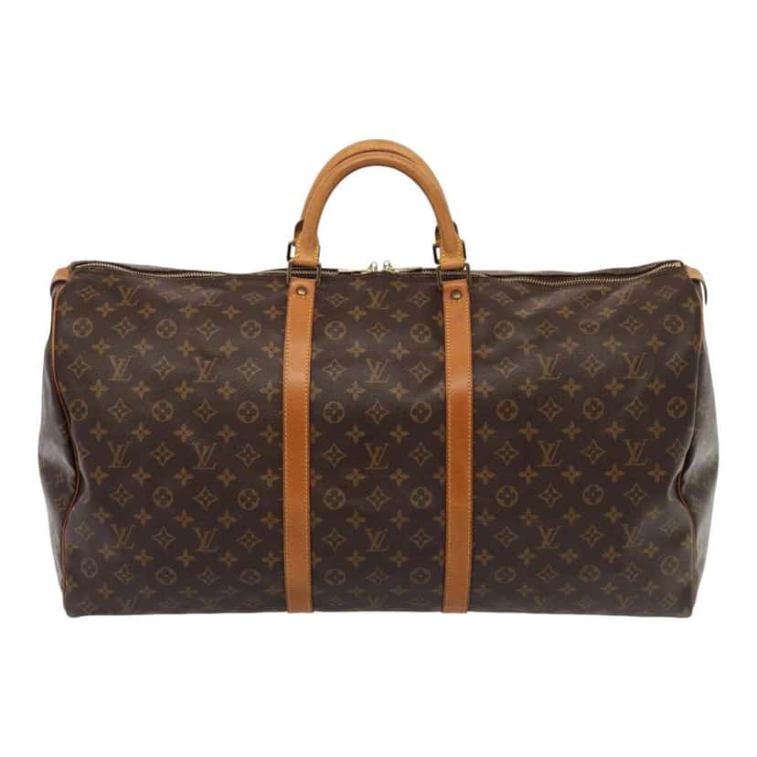 Louis Vuitton Keepall Bag Brown Canvas Good condition - Back View