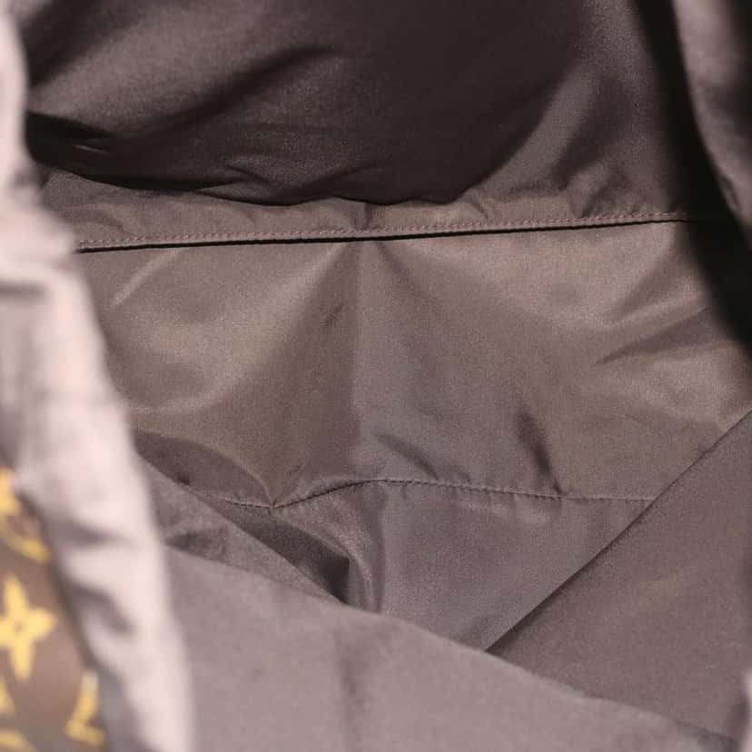 Louis Vuitton Cabas Light Drawstring Bag Brown Canvas Very good condition - Box View