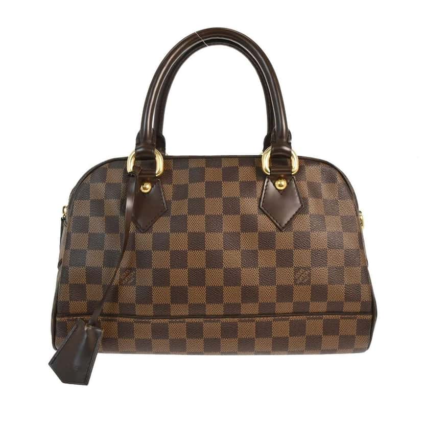 Louis Vuitton Duomo Boston Bag Brown Canvas Good condition - Front View