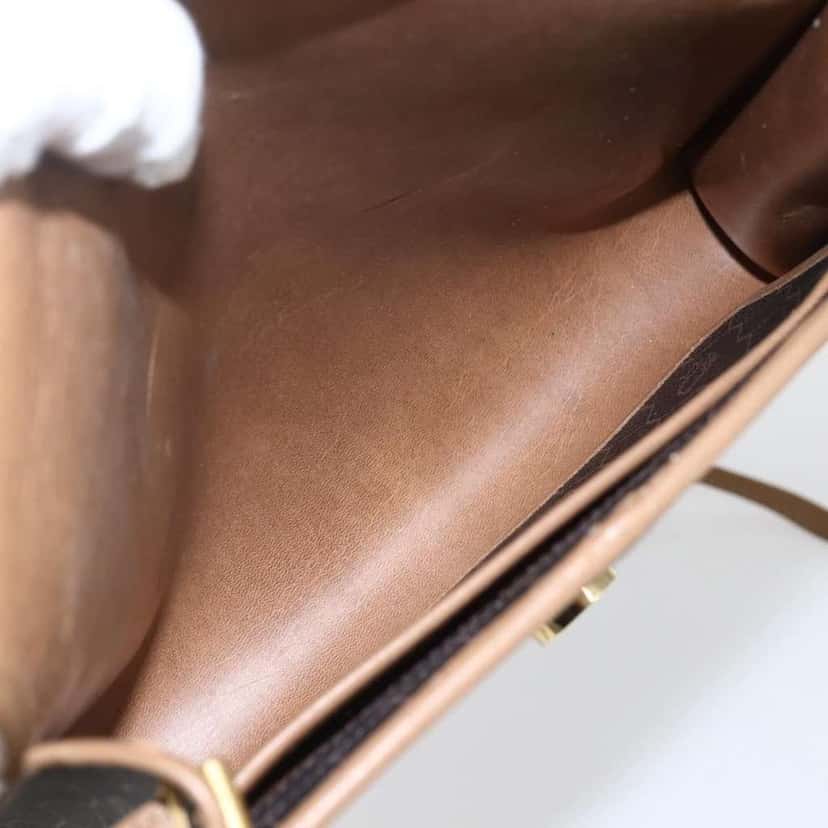 Christian Dior Vintage Honeycomb Flap Crossbody Bag Black Canvas Good condition - Box View