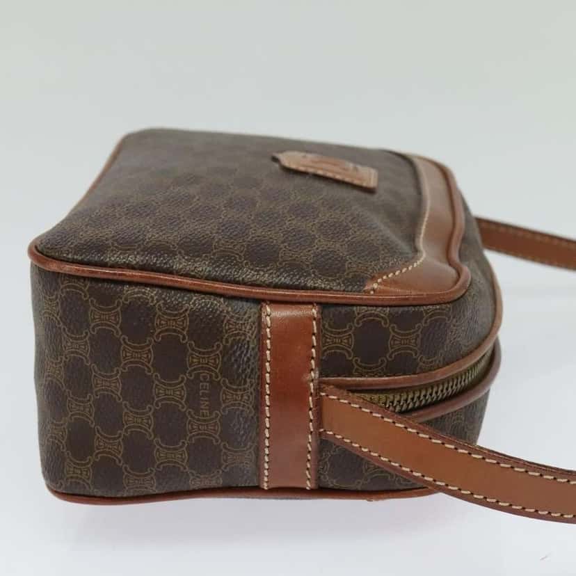 Celine Vintage Macadam Shoulder Bag Brown Canvas Good condition - Model View