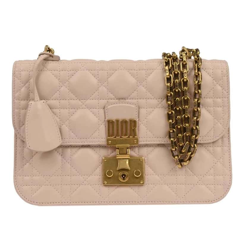 Christian Dior Dioraddict Flap Bag Pink Leather Good condition - Front View