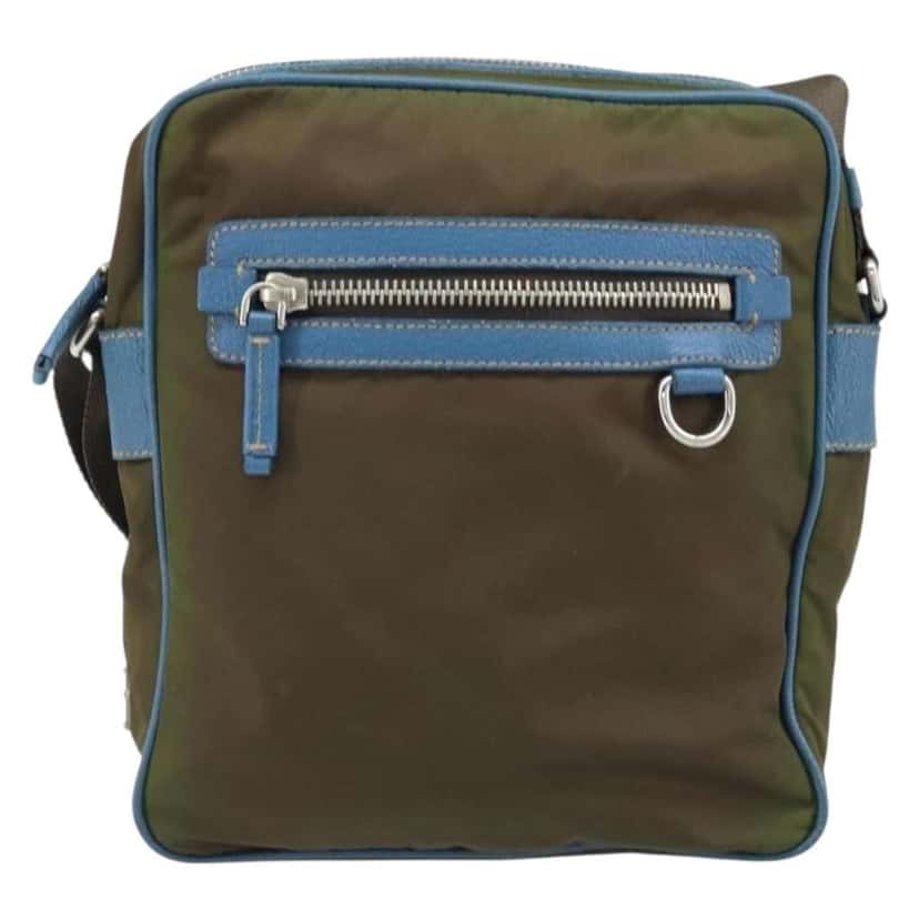 Prada Vintage Shoulder Bag Khaki Fair condition - Front View