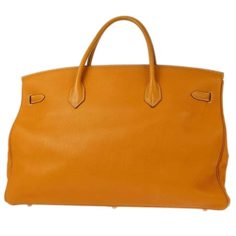 Hermès Birkin Handbag Beige Leather Good condition - Back View