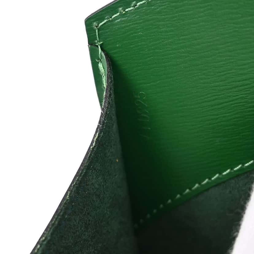 Louis Vuitton Cluny Shoulder Bag Green Leather Good condition - Box View