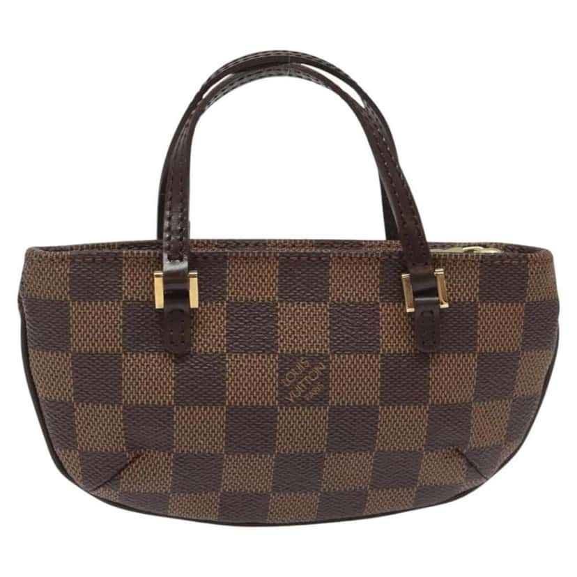 Louis Vuitton Manosque Pochette Brown Canvas Good condition - Back View