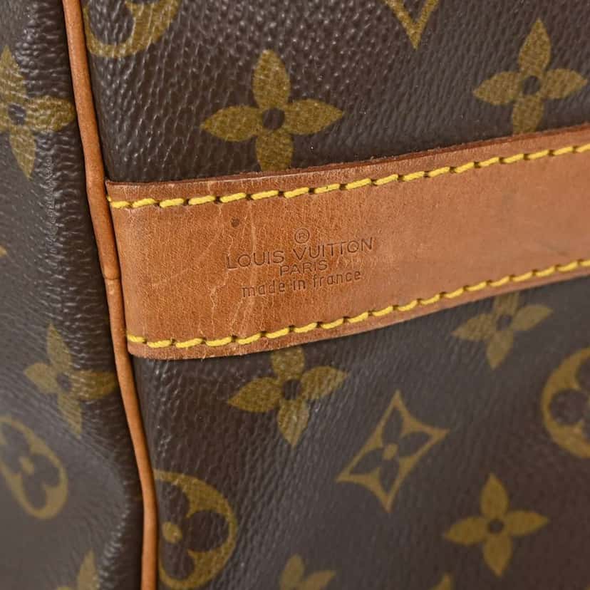 Louis Vuitton Keepall Bandouliere Bag Brown Canvas Good condition - Model View