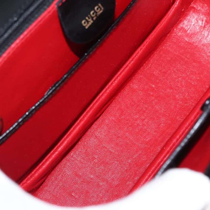 Gucci Vintage Convertible Bamboo Top Handle Bag Black Leather Good condition - Box View