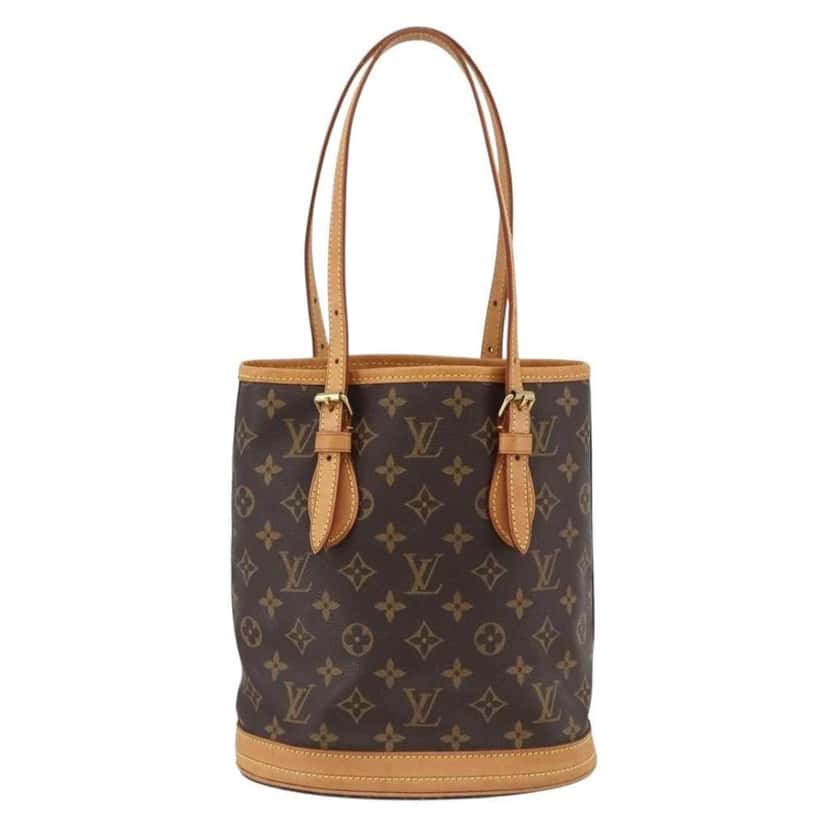 Louis Vuitton Bucket Bag Brown Canvas Good condition - Back View