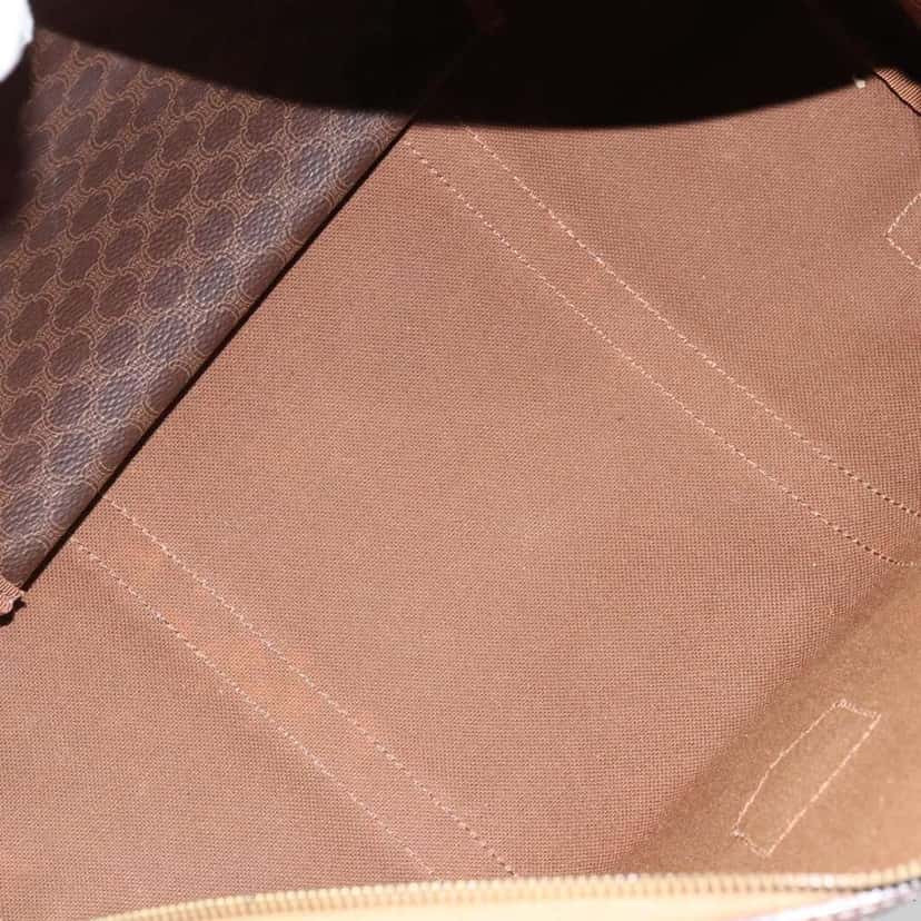 Celine Vintage Duffle Bag Brown Canvas Fair condition - Box View