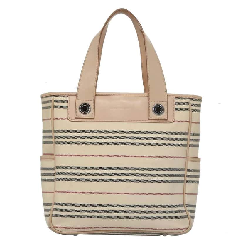Burberry Nova Check Handbag Beige Canvas Fair condition - Front View