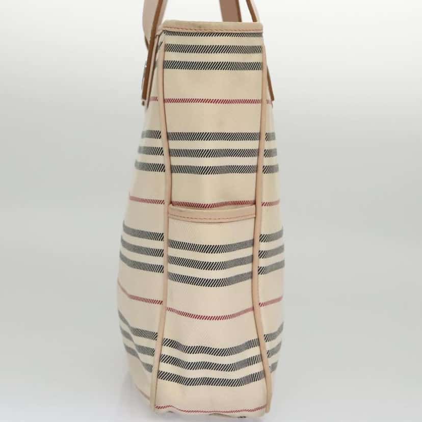 Burberry Nova Check Handbag Beige Canvas Fair condition - Model View