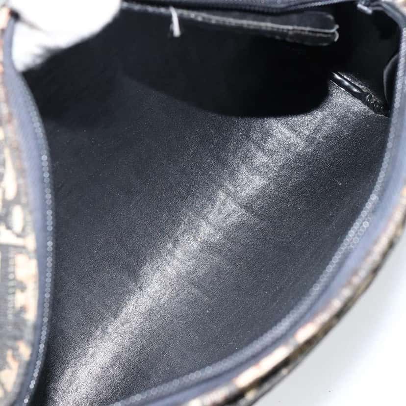 Christian Dior Vintage CD trotter Shoulder bag Black Canvas Good condition - Box View