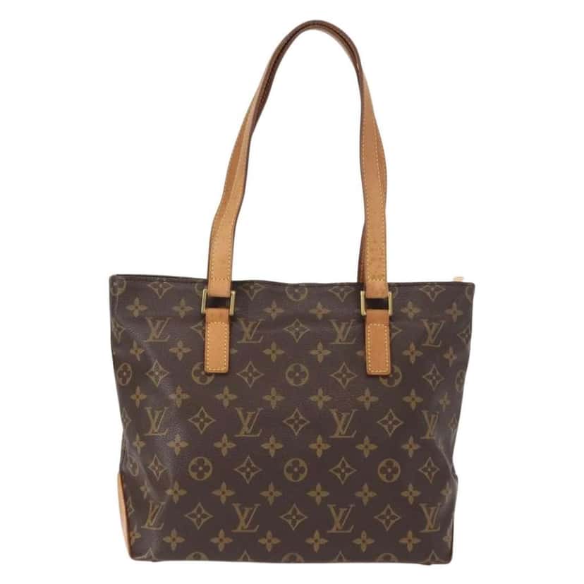 Louis Vuitton Cabas Mezzo Brown Canvas Fair condition - Back View
