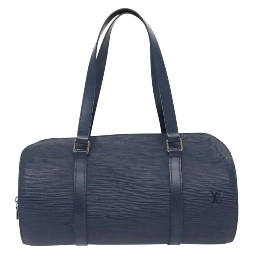 Louis Vuitton Soufflot Handbag Blue Leather Good condition - Front View