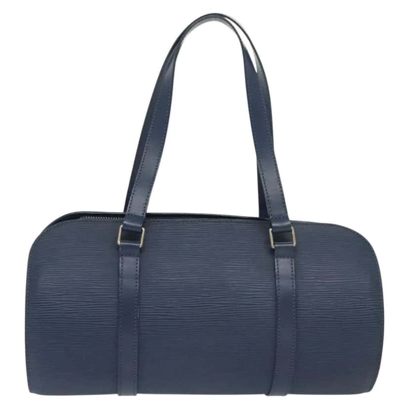 Louis Vuitton Soufflot Handbag Blue Leather Good condition - Back View