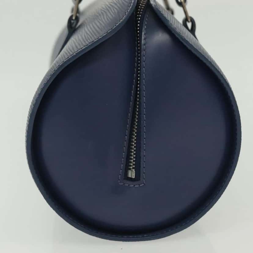 Louis Vuitton Soufflot Handbag Blue Leather Good condition - Inside View
