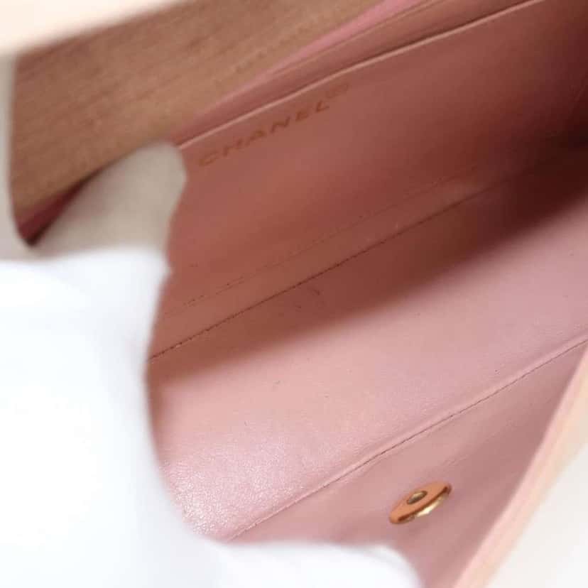 Chanel Vintage Diana Flap Bag Pink Canvas Good condition - Box View