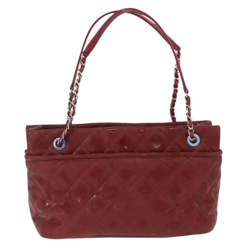 Chanel Timeless CC Soft Tote Red Fair condition - Back View