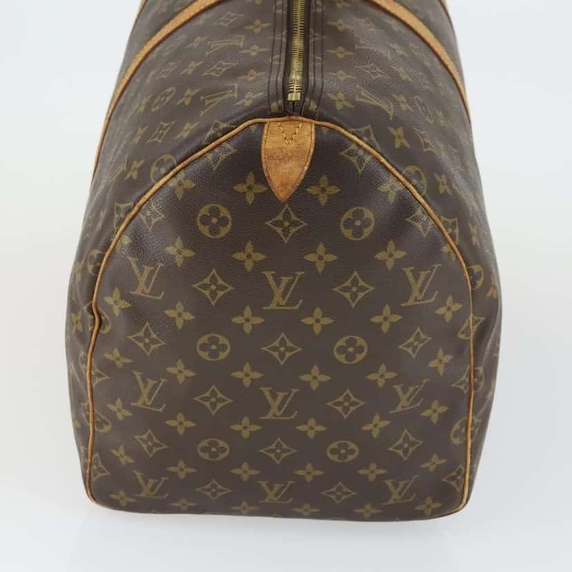 Louis Vuitton Keepall Bag Brown Canvas Fair condition - Model View