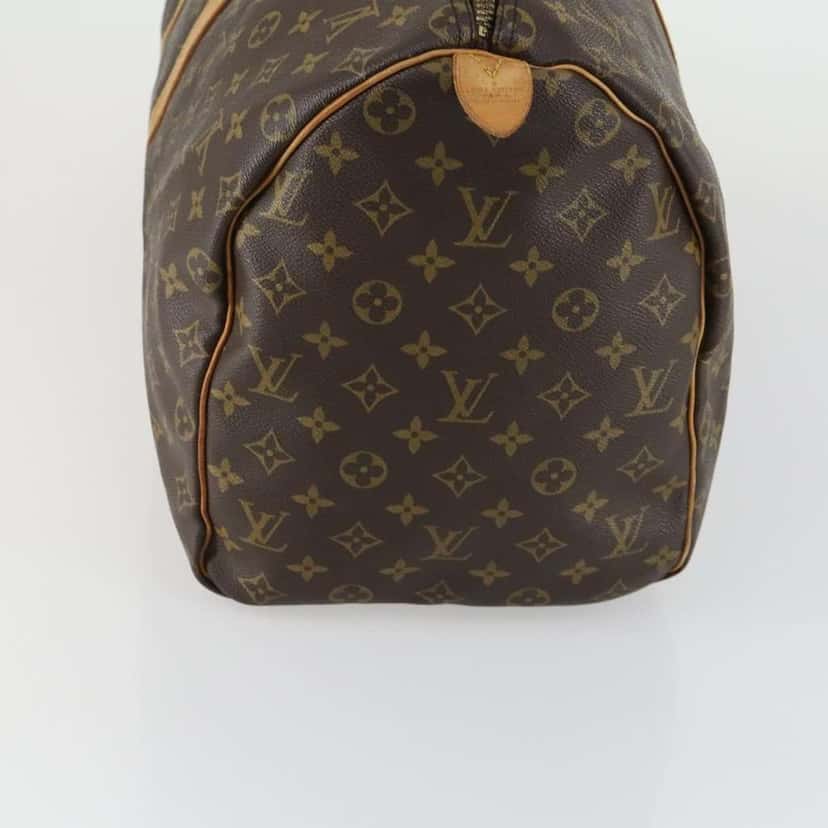 Louis Vuitton Keepall Bag Brown Canvas Fair condition - Model View