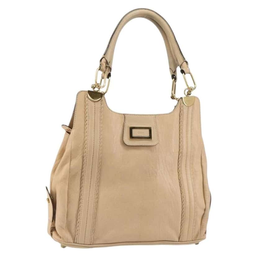 Chloe Vintage Tote bag Beige Leather Good condition - Front View